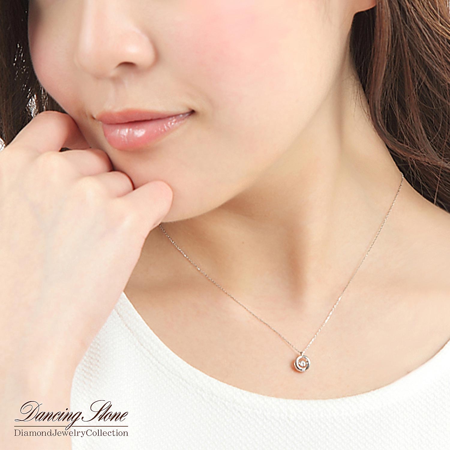 ダイヤモンド×スフェーン ネックレス Pt900 1.17ct 0.12ct - ネックレス